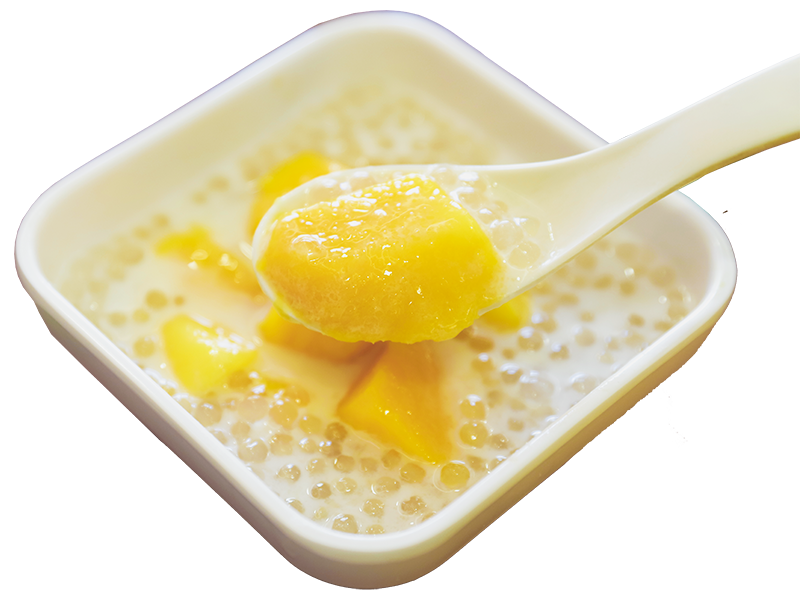 椰汁西米加芒果